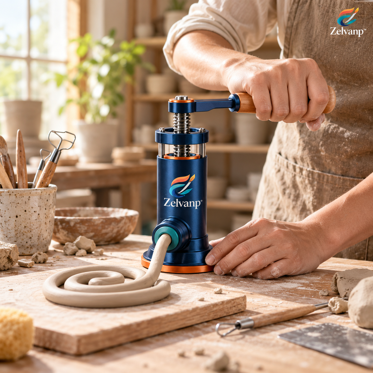 Zelvanp™ ForgePress Hand Clay Extruder